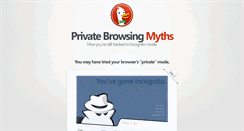 Desktop Screenshot of privatebrowsingmyths.com
